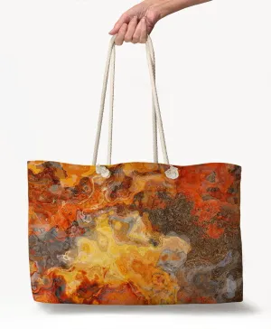 Oversized Tote, Lava Flow