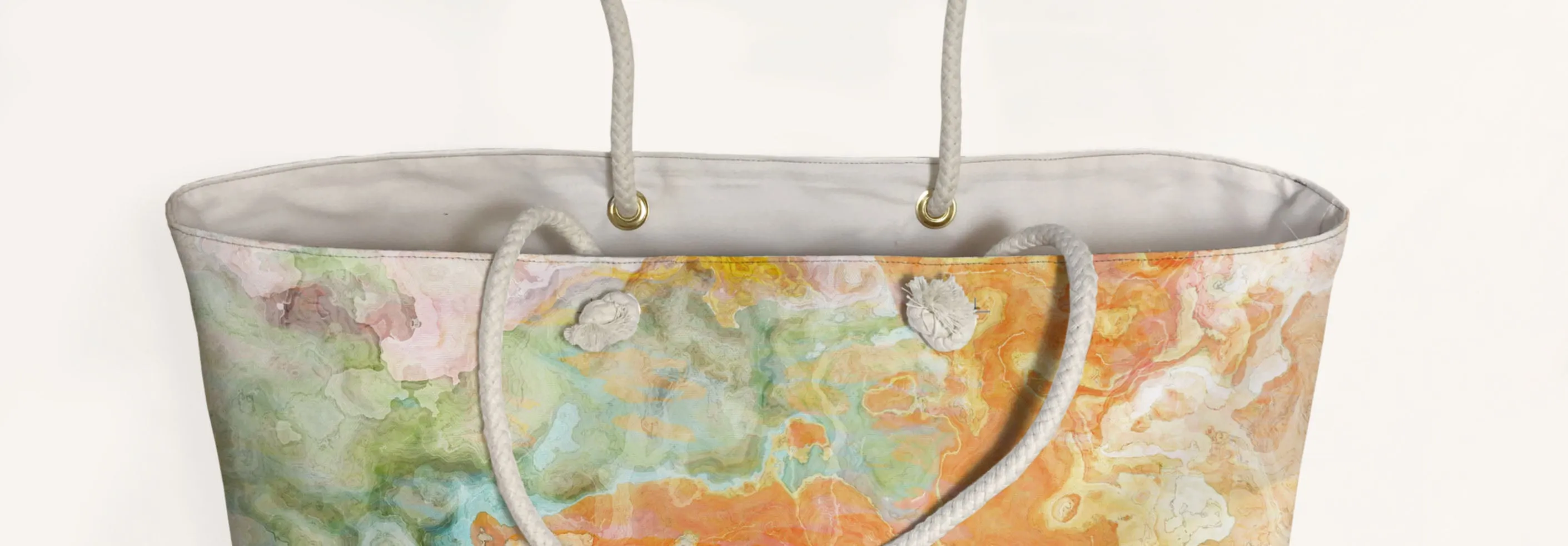 Oversized Tote, Peony