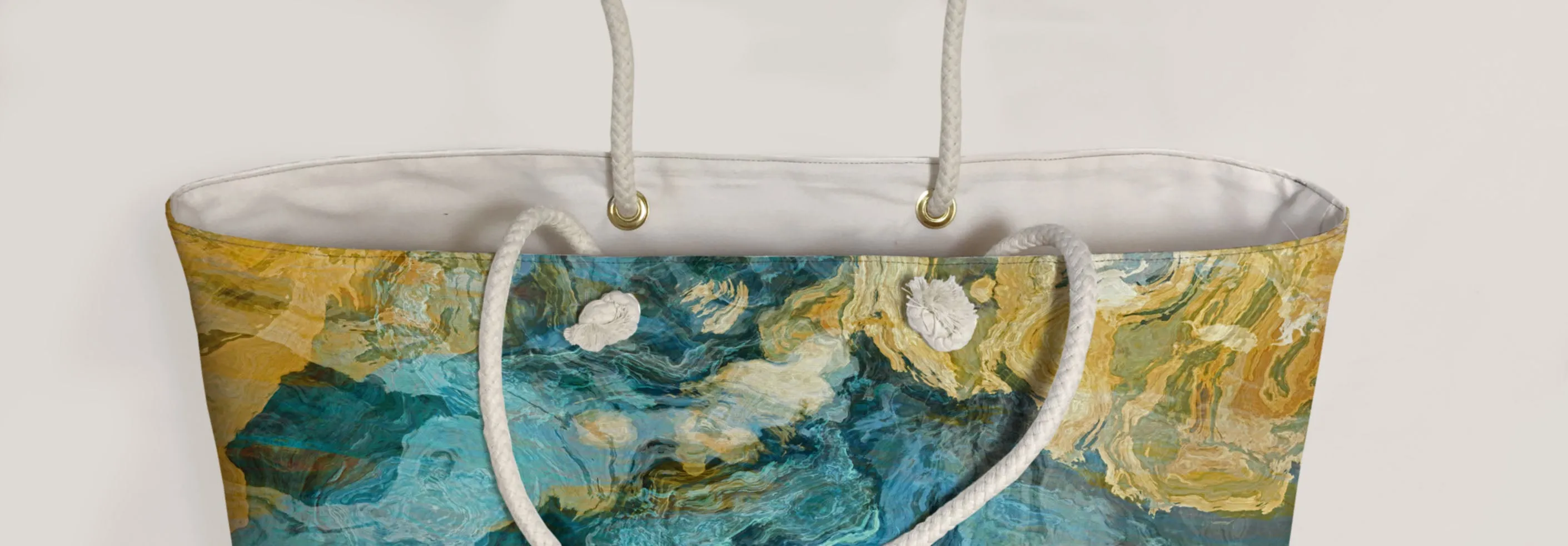 Oversized Tote, Sea and Sand