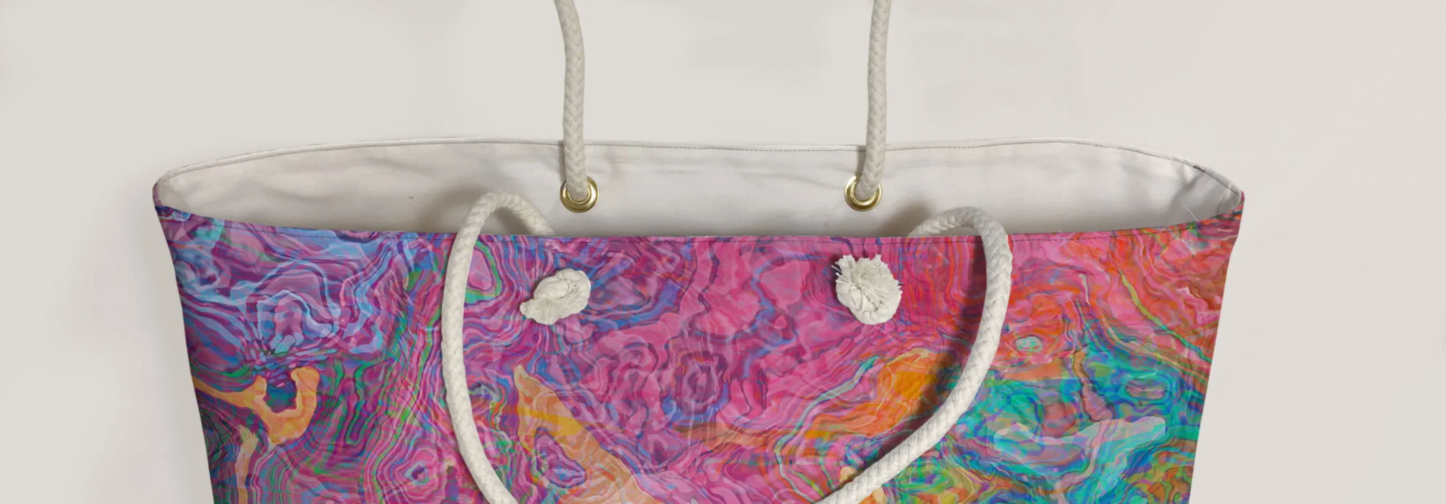Oversized Tote, Summer Sunrise