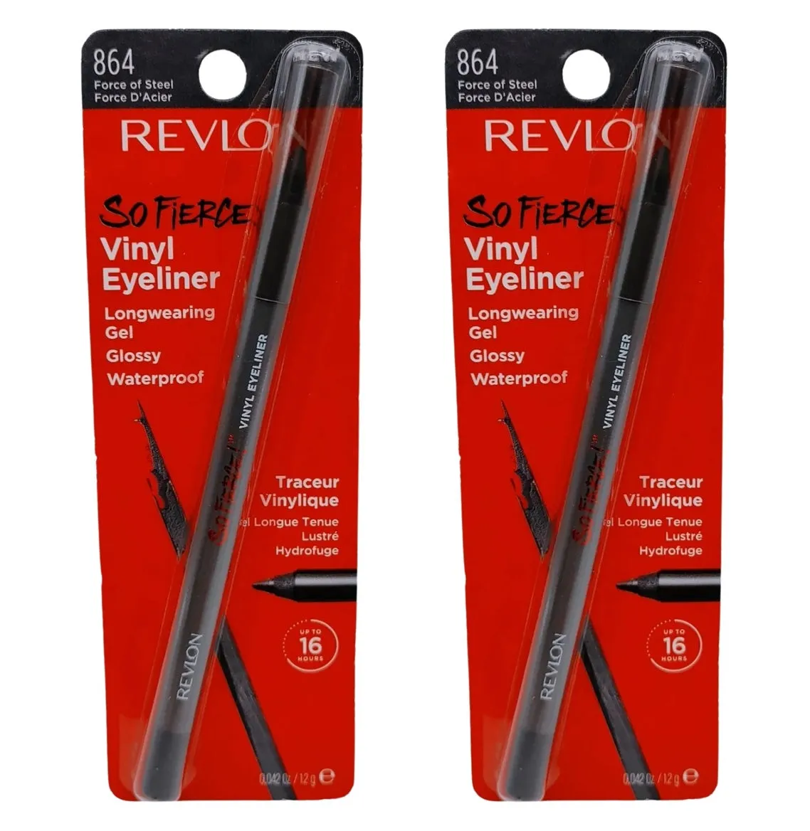 Pack of 2 Revlon So Fierce Vinyl Eyeliner, Force of Steel 864