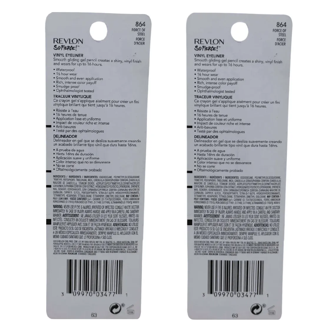 Pack of 2 Revlon So Fierce Vinyl Eyeliner, Force of Steel 864