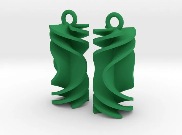 Parabola Rotini Earrings (Nylon)
