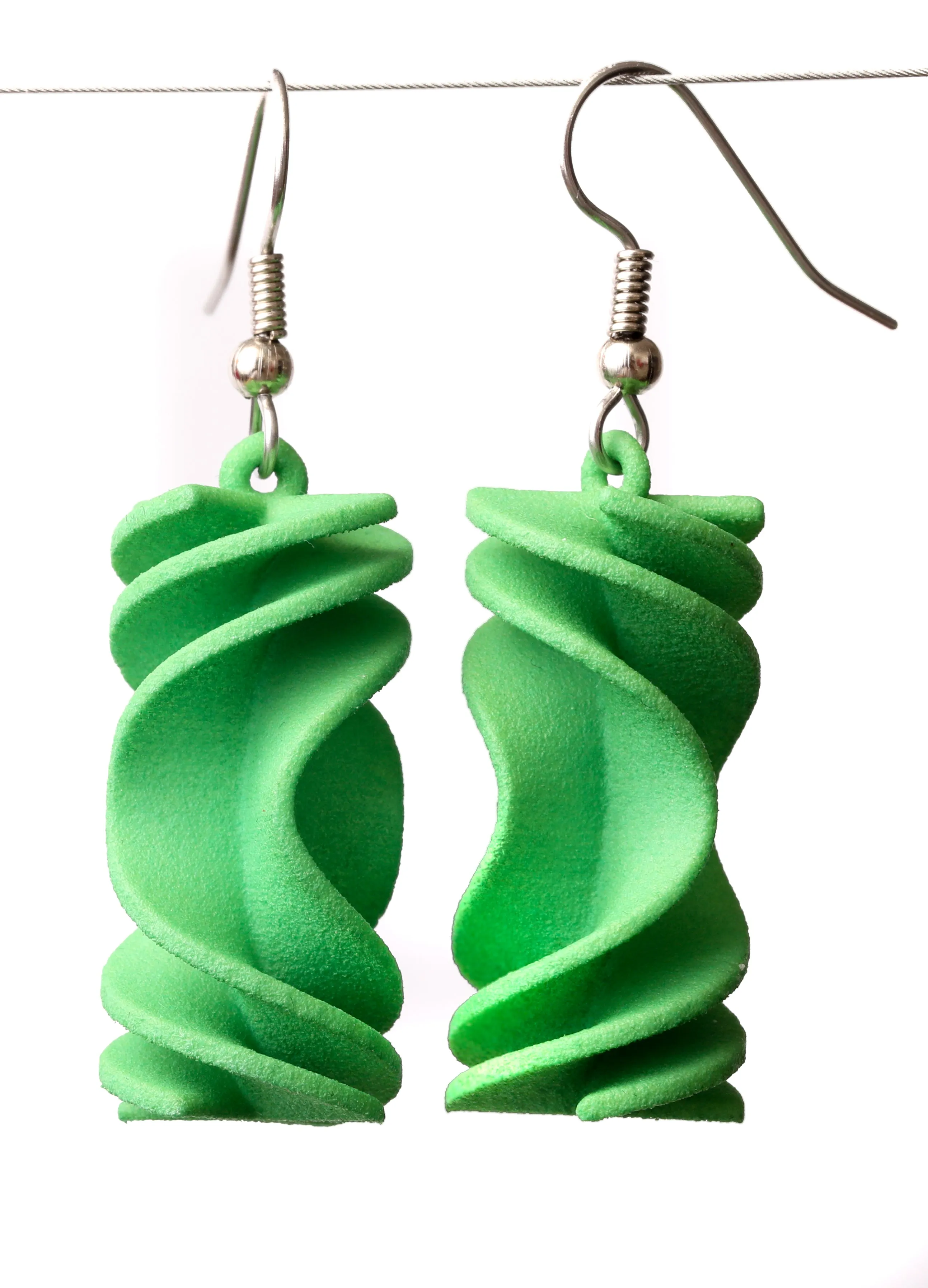 Parabola Rotini Earrings (Nylon)