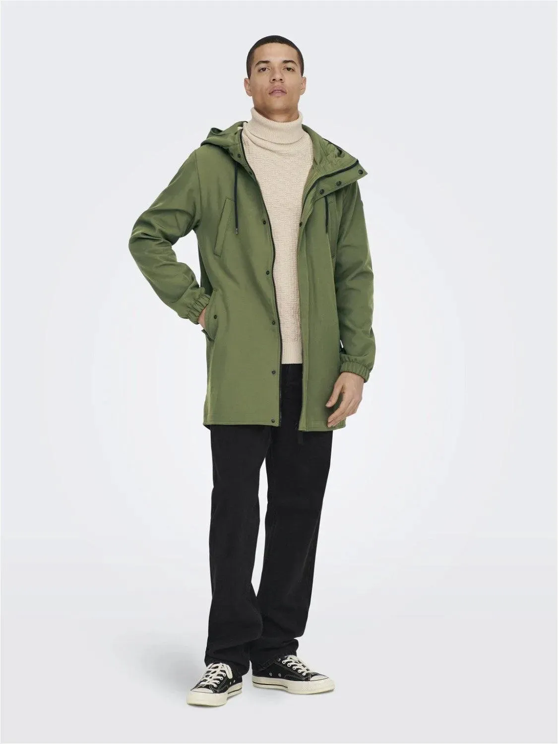 Parka Only&Sons Hall Softshell Oliva