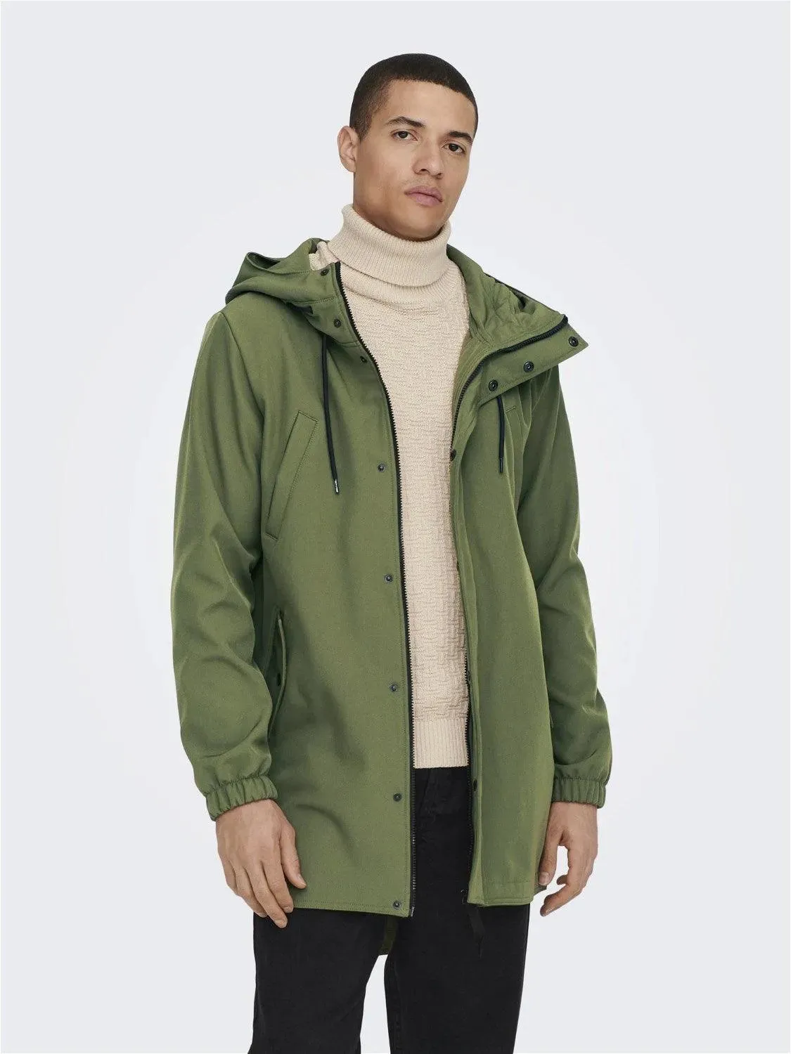 Parka Only&Sons Hall Softshell Oliva