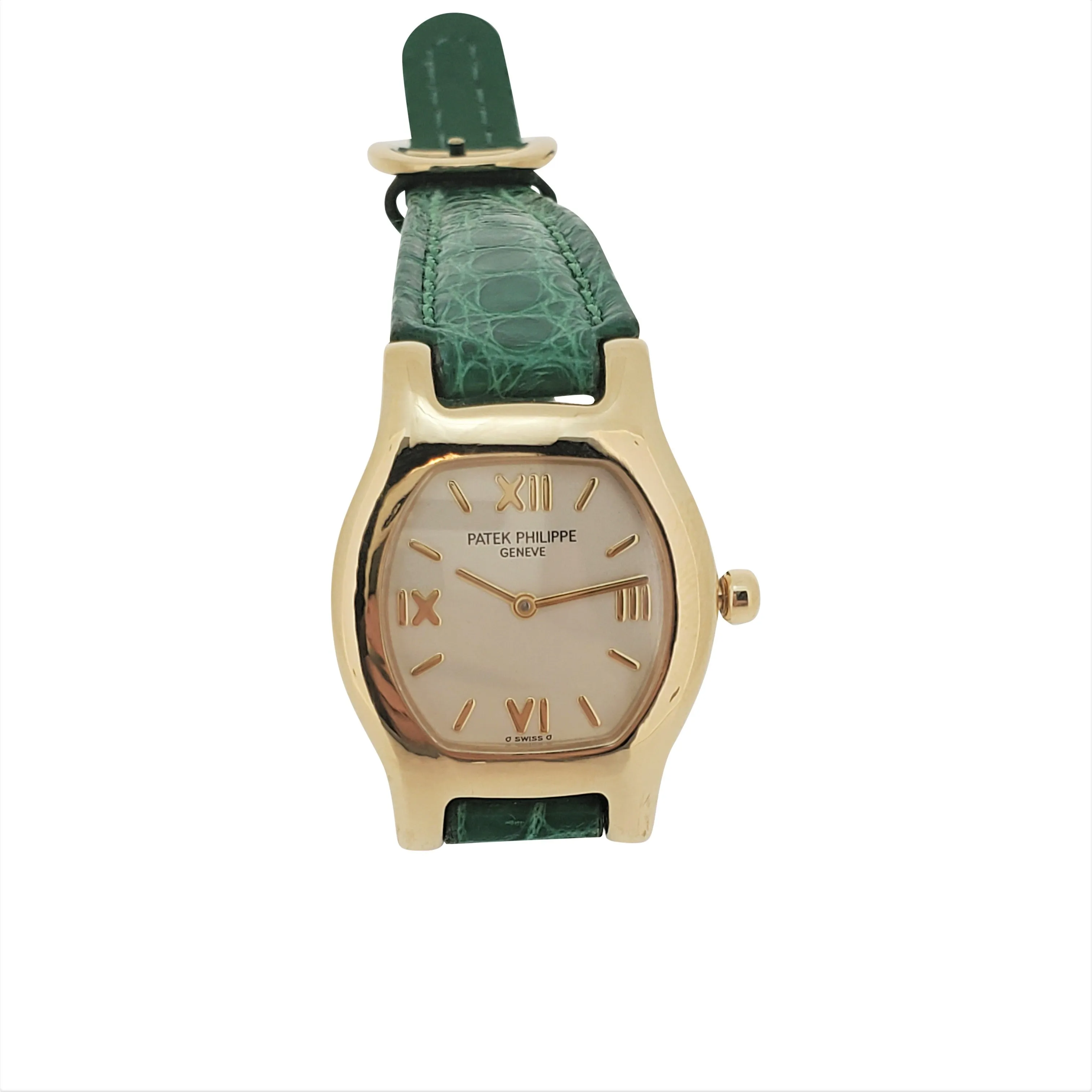 Patek Philippe 4850J Ladies Tonneau Cushion Shaped Watch circa 1997