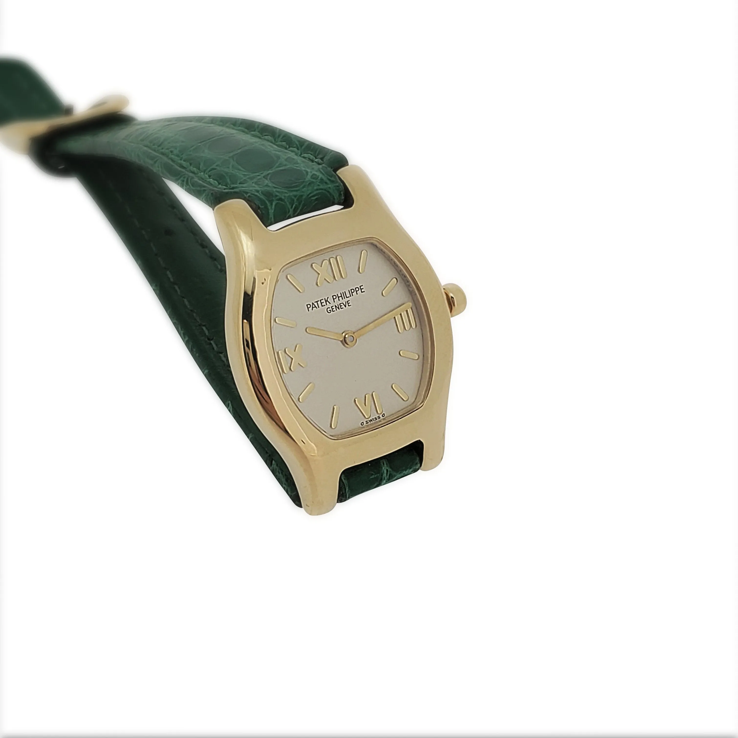 Patek Philippe 4850J Ladies Tonneau Cushion Shaped Watch circa 1997