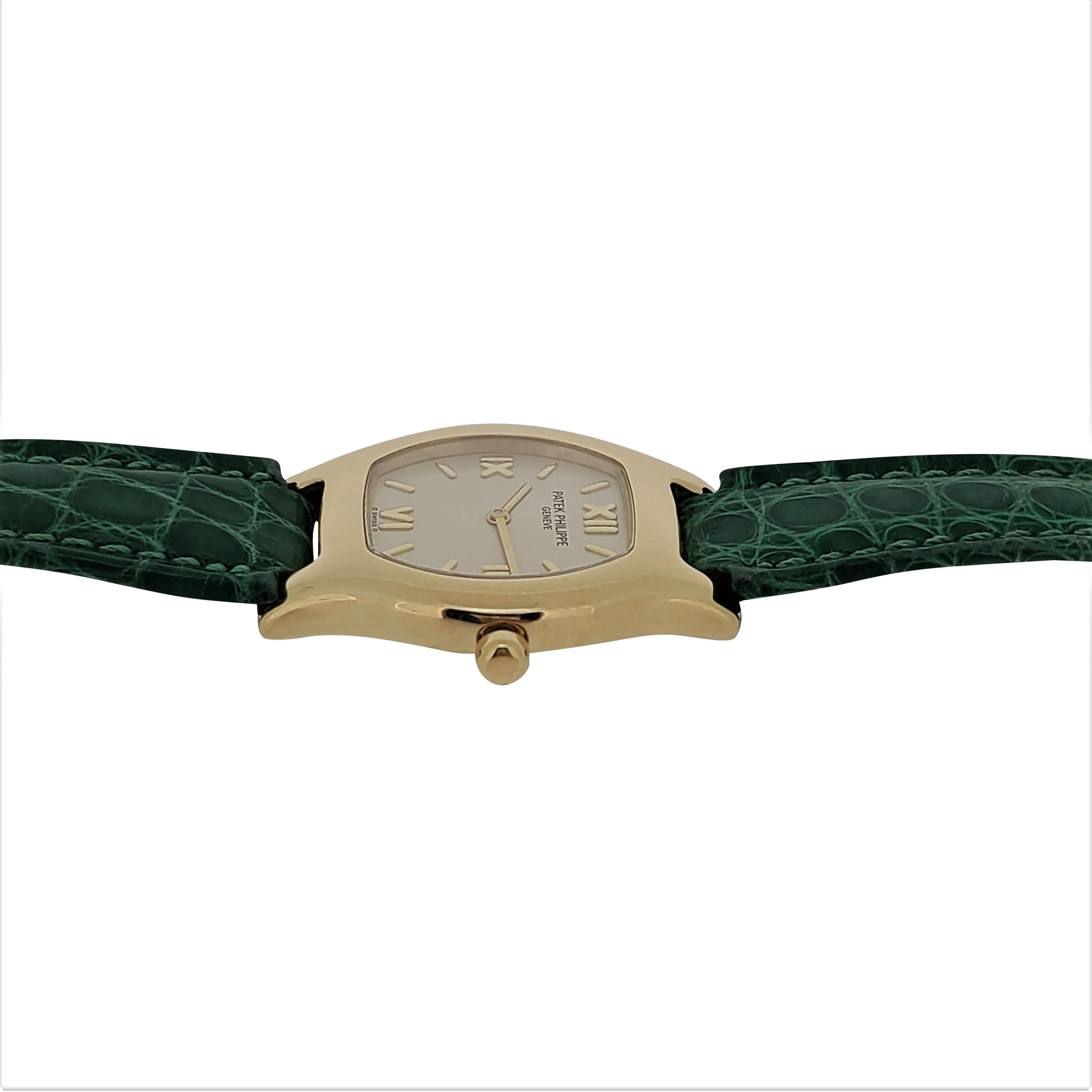 Patek Philippe 4850J Ladies Tonneau Cushion Shaped Watch circa 1997