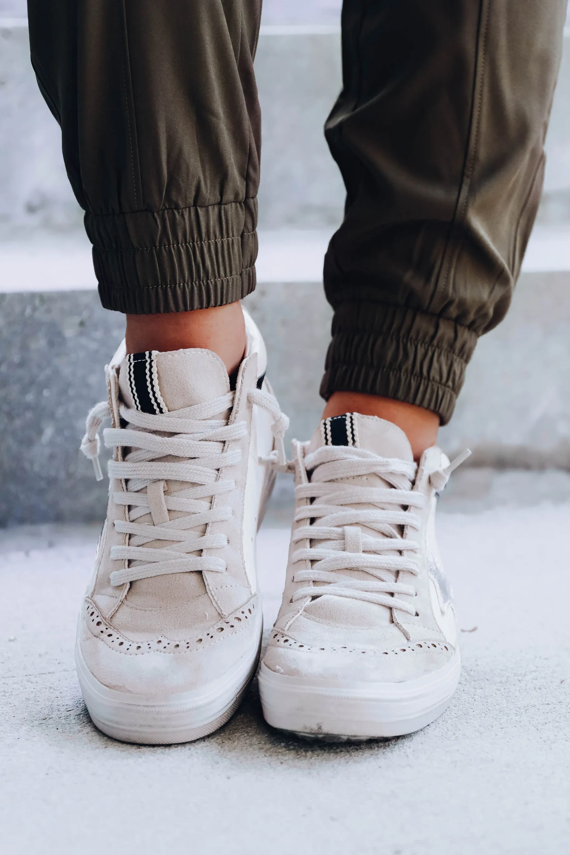 Paulina High Top Sneaker by Shu Shop - White
