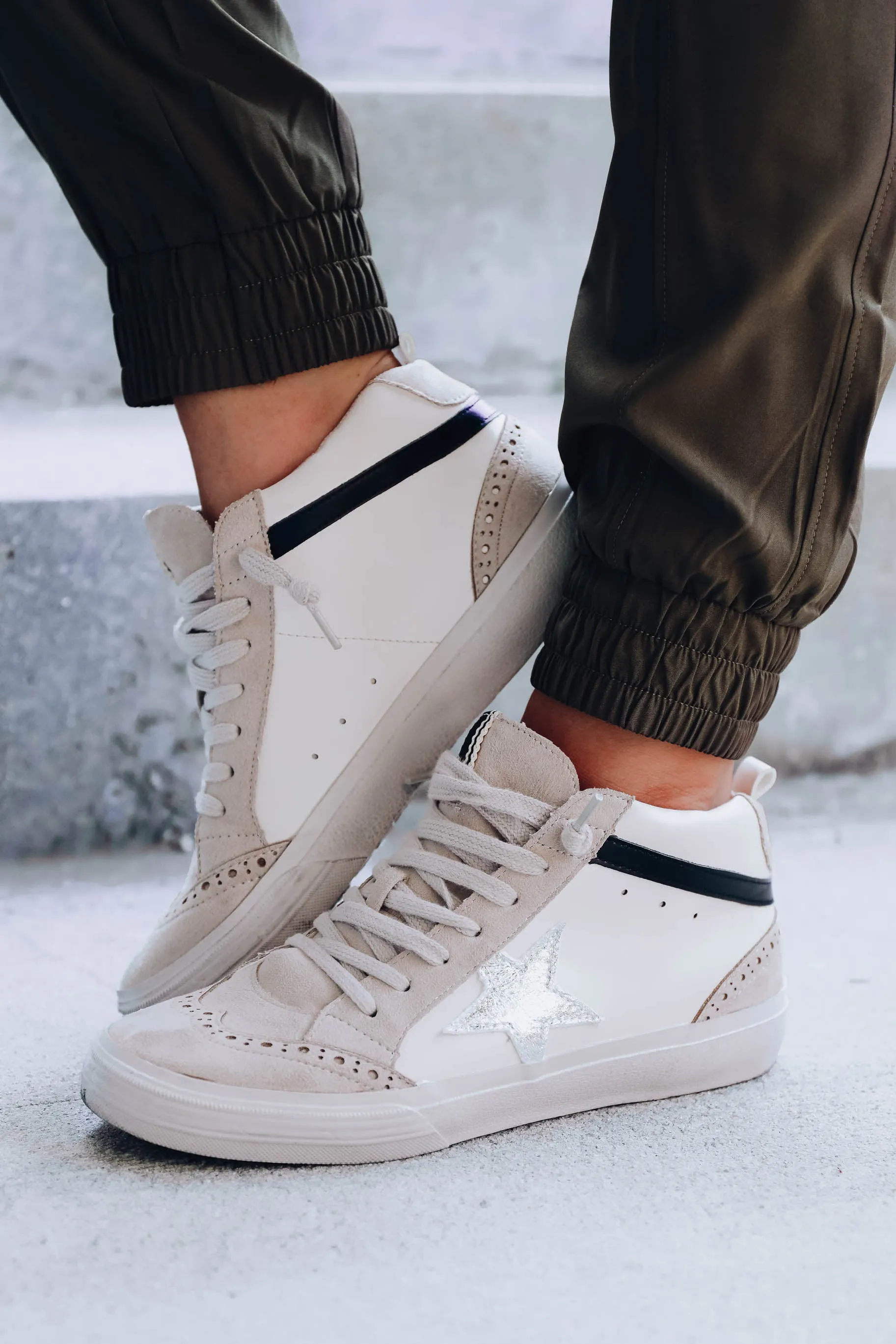 Paulina High Top Sneaker by Shu Shop - White