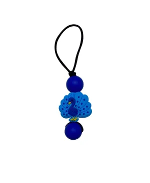 Peacock zipper pull