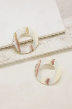 Perfect Pair Neutral Resin Hoops