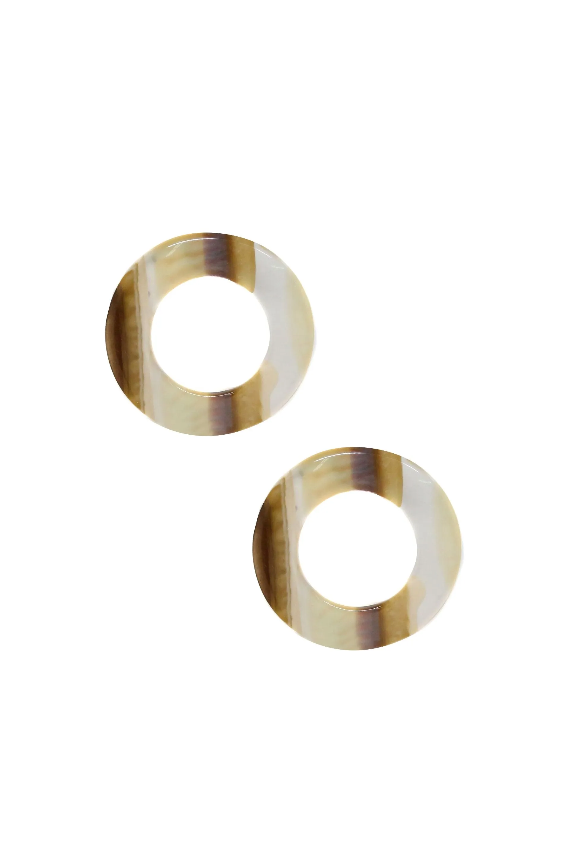 Perfect Pair Neutral Resin Hoops