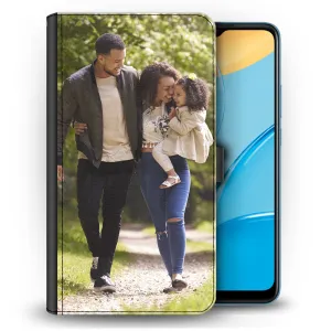 Personalised Leather Wallet Oppo Phone Case