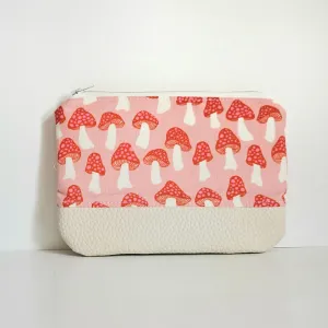 Pink Mushrooms Snack Wallet| Standard Size