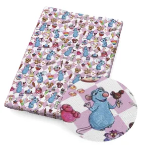 pink series rhombus printed fabric