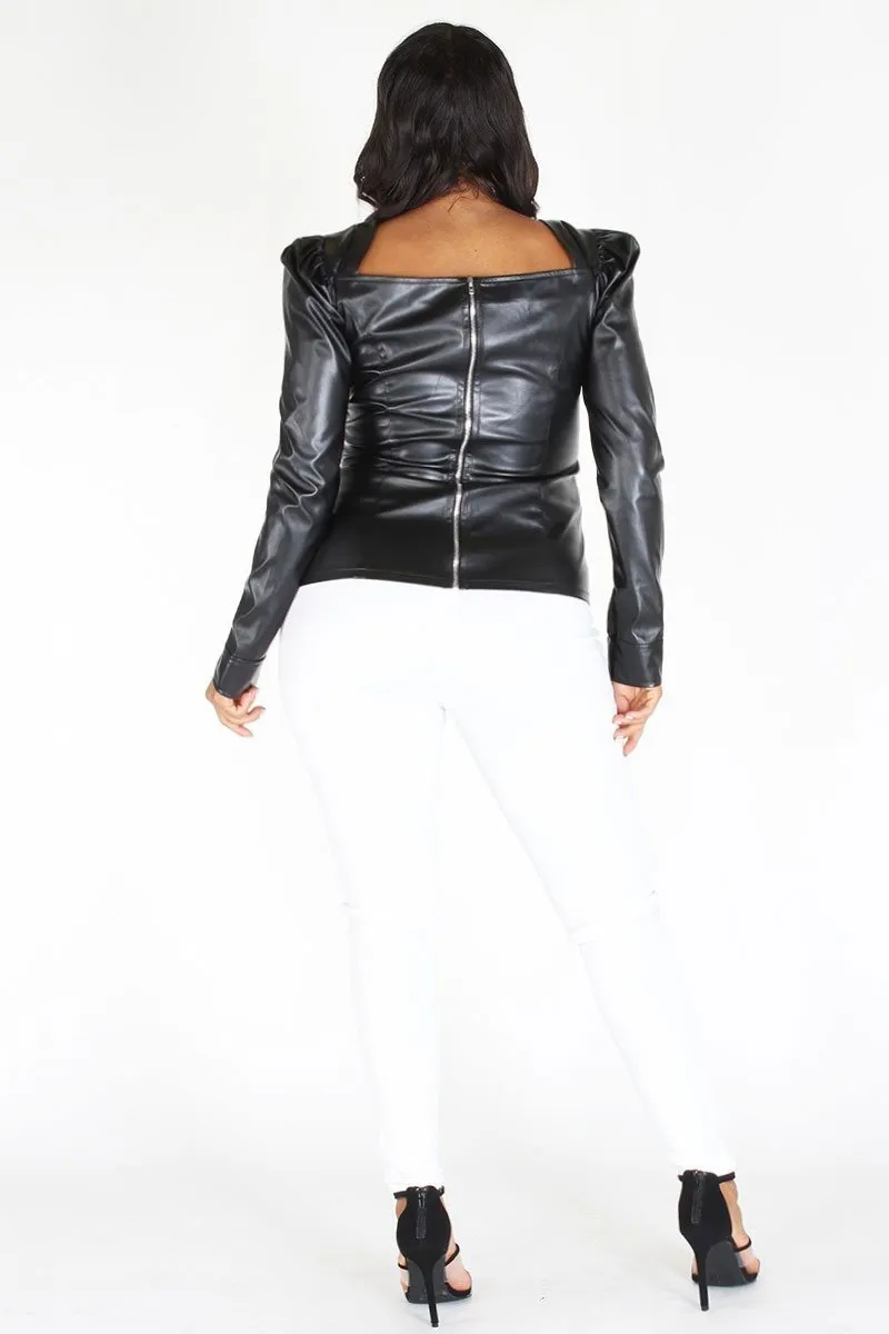 Plus Size Chic Bold Shoulder Long Sleeve Top [PRE-ORDER 25% OFF]