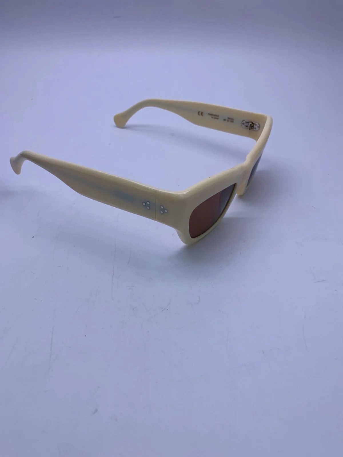 Port Tanger Ivory Square Sunglasses One Size