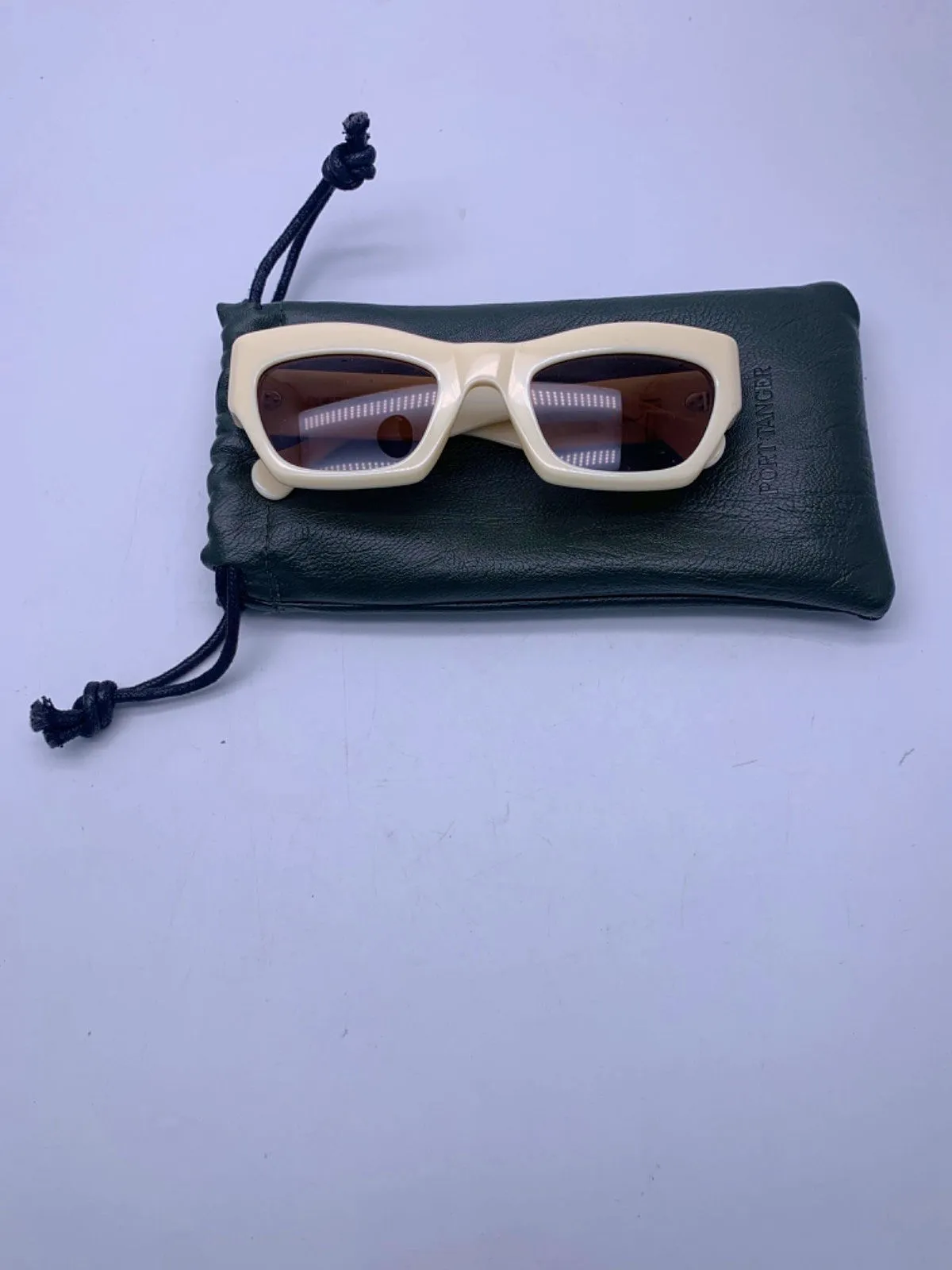 Port Tanger Ivory Square Sunglasses One Size