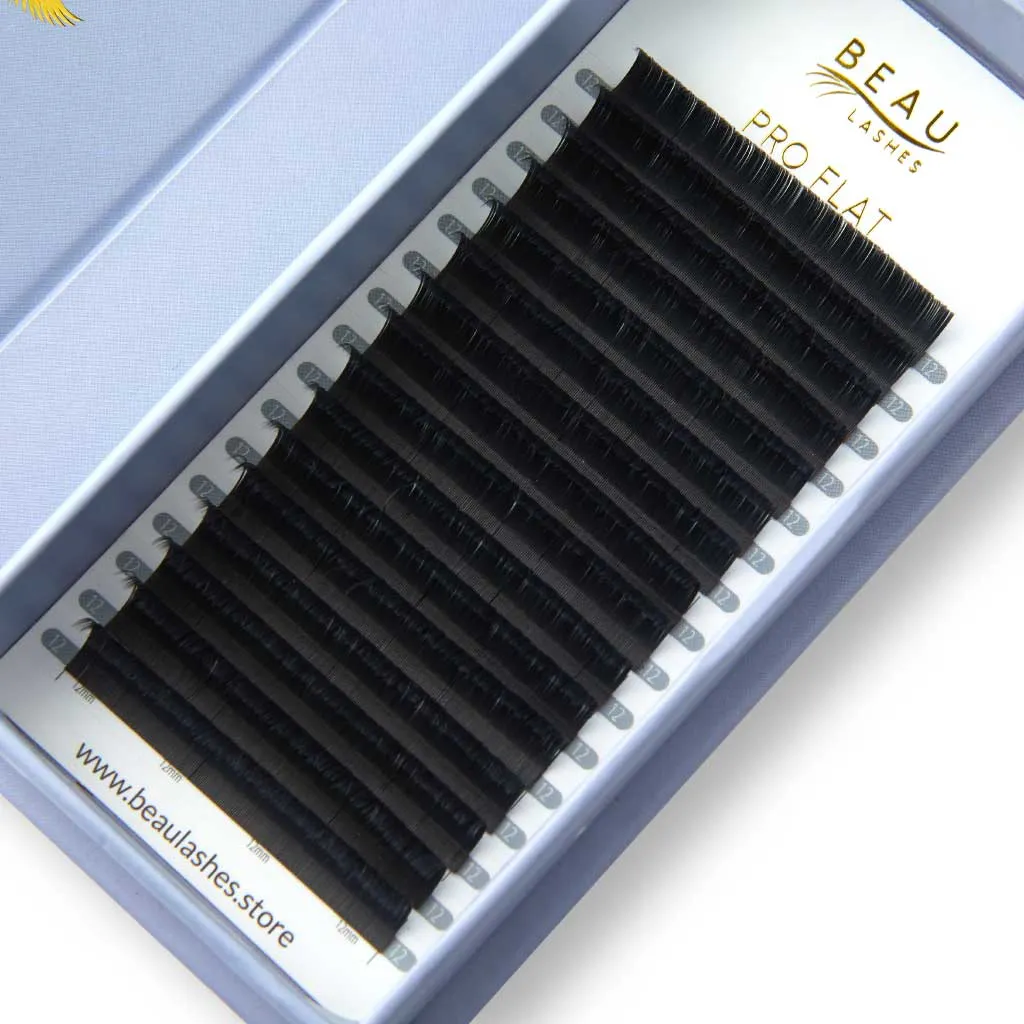 Pro Flat Eyelash Extensions - D Curl