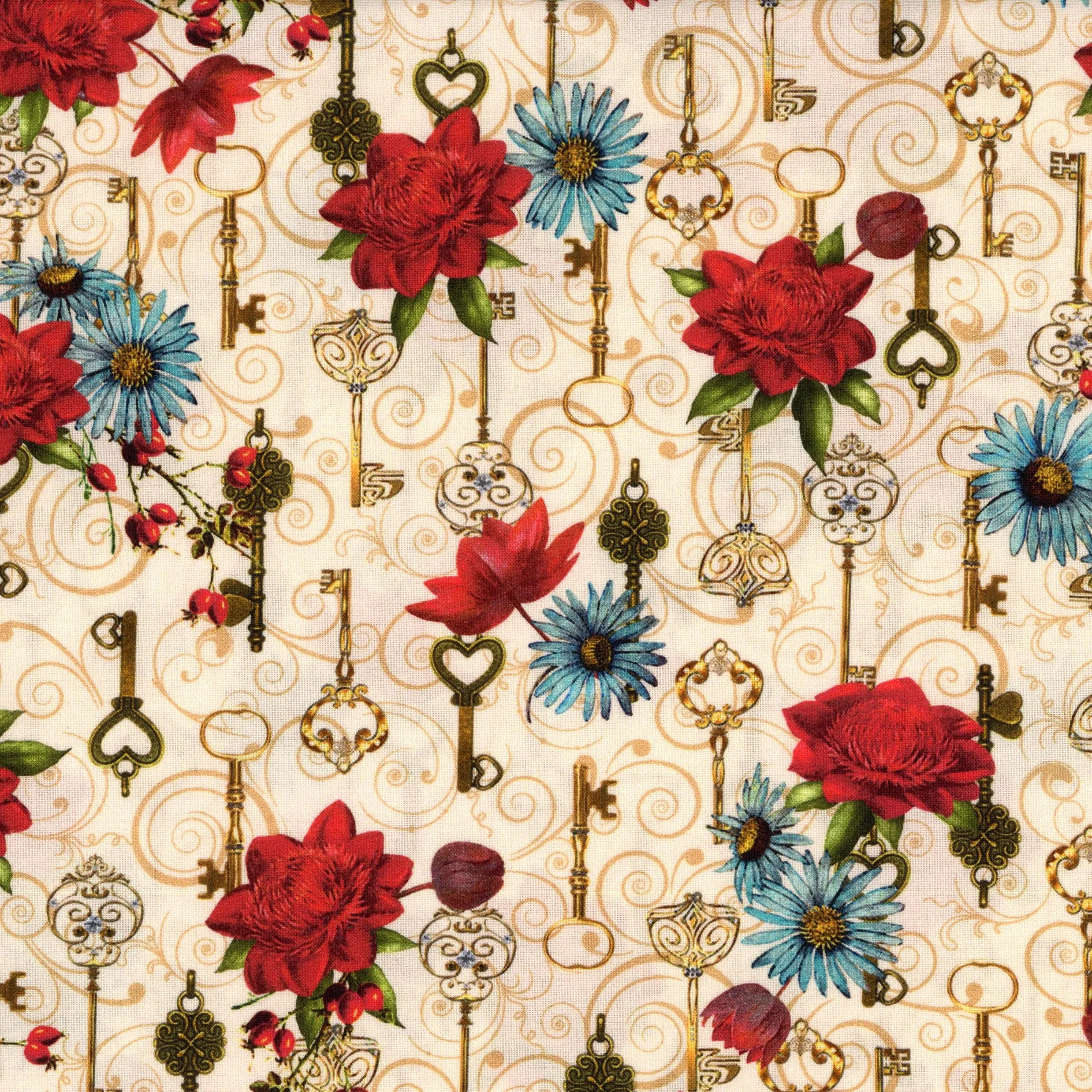 Robert Kaufman Secret Garden Natural