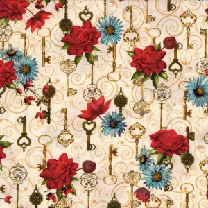 Robert Kaufman Secret Garden Natural