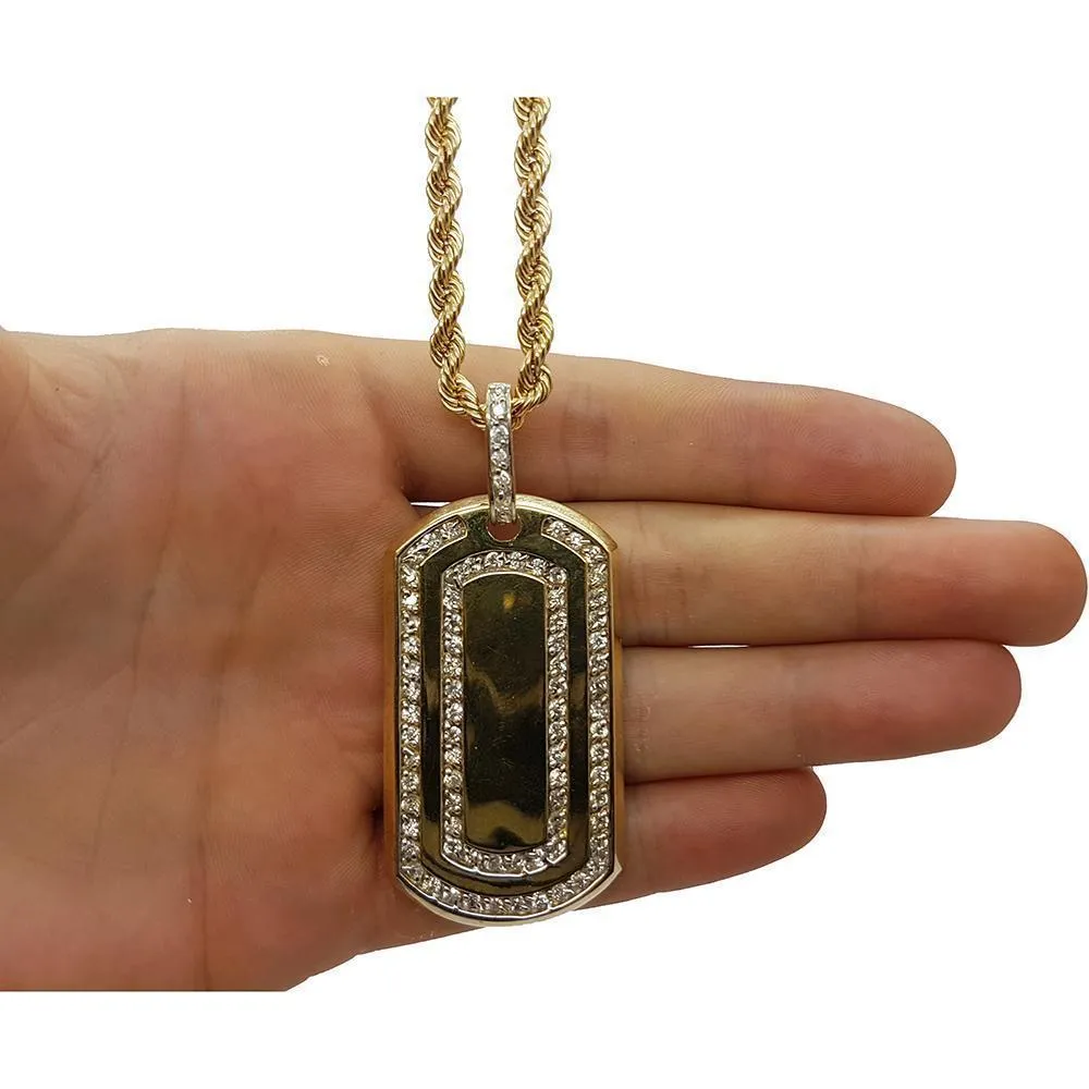 Rope Chain 4.0MM 10K With Armytag en OR 10K MNG-026