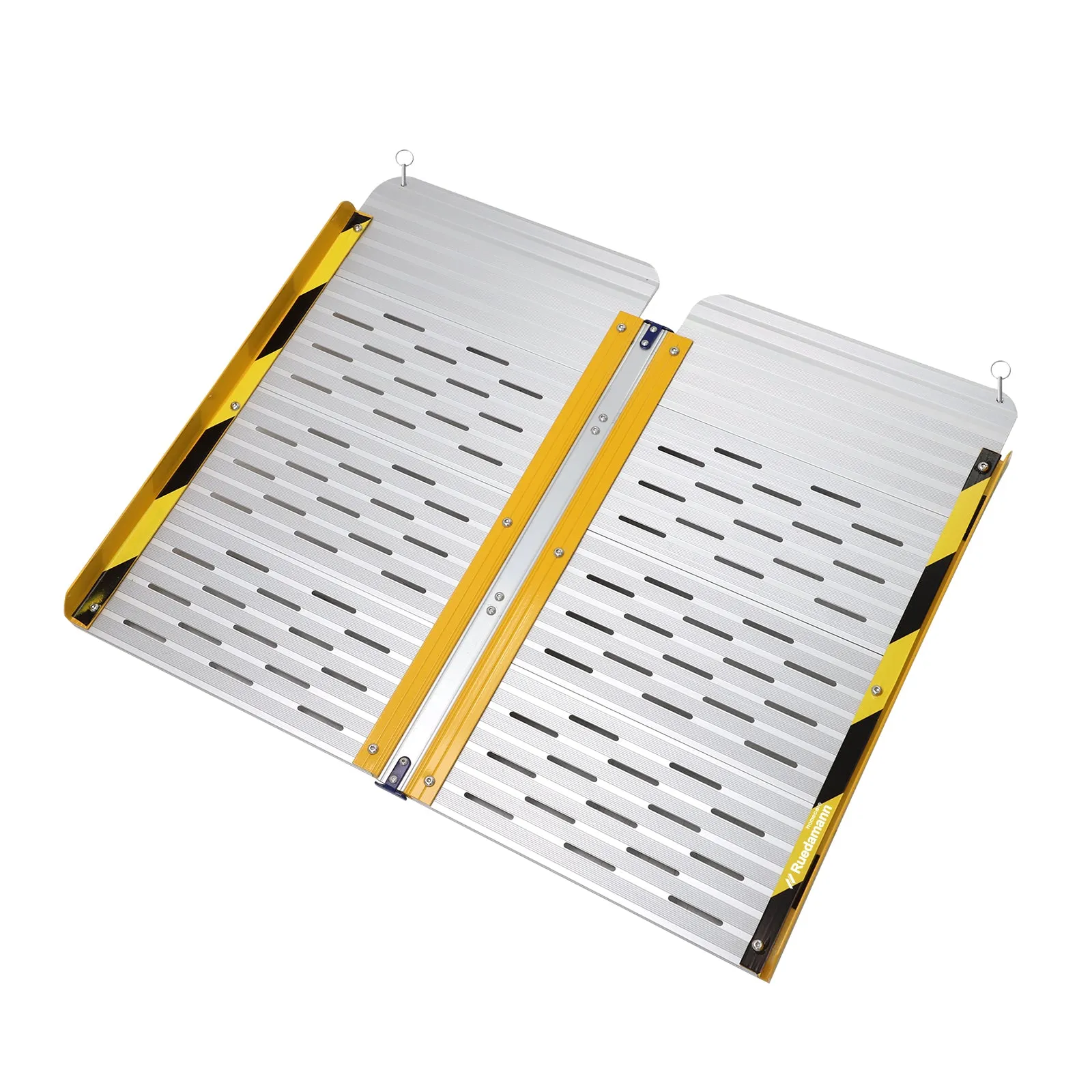 Ruedamann® Portable Aluminum Threshold Ramp  Non-Skid Surface Folding
