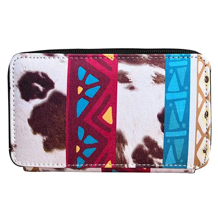 !SALE! Aztec Cow NGIL Canvas All in One Wallet