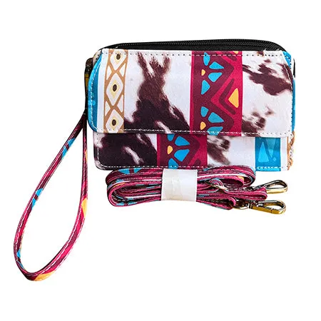 !SALE! Aztec Cow NGIL Canvas All in One Wallet