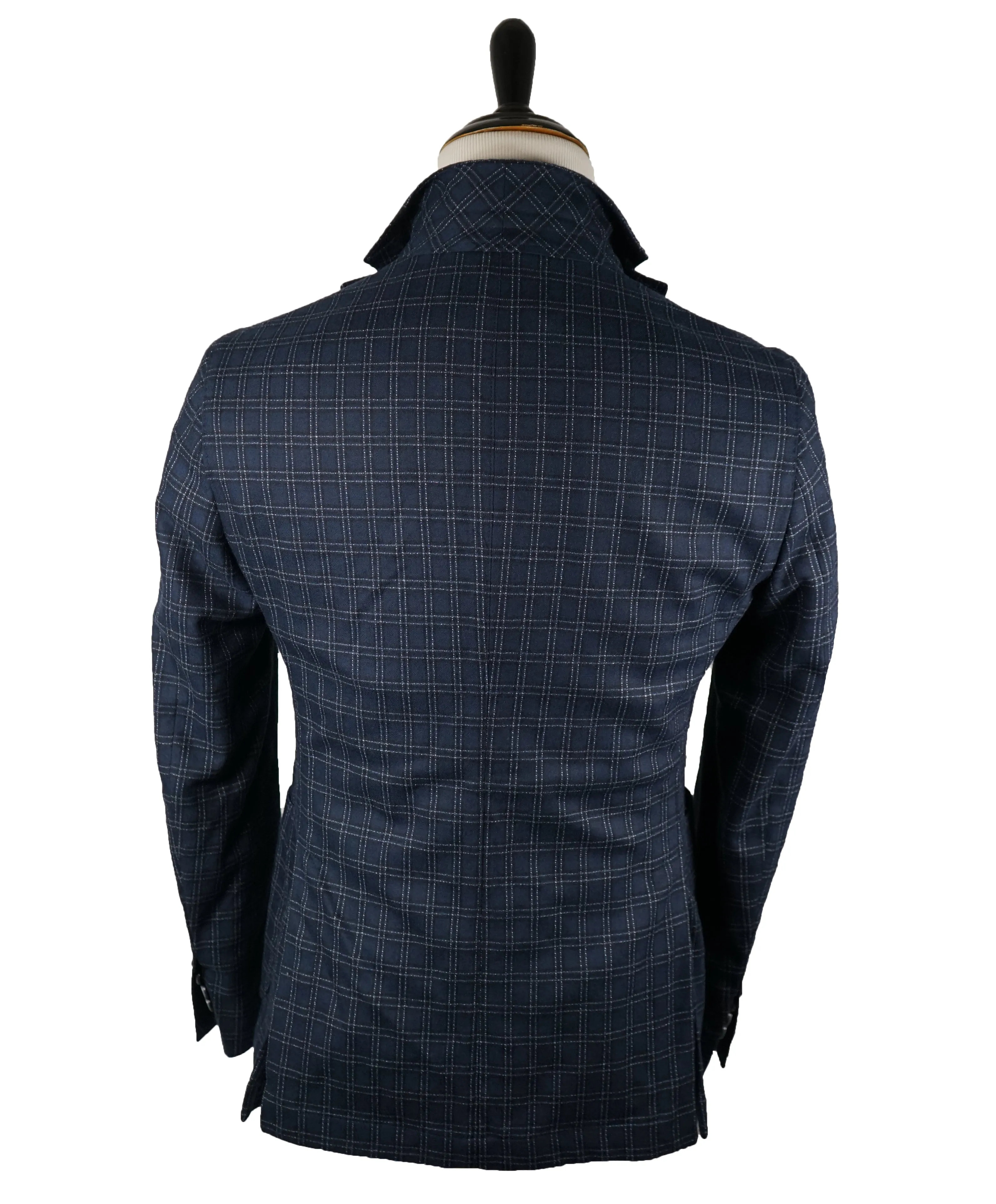 SARTORIE ZANARDELLI - Unlined Bold Plaid Patch Pocket Suit Made In Italy - 42S
