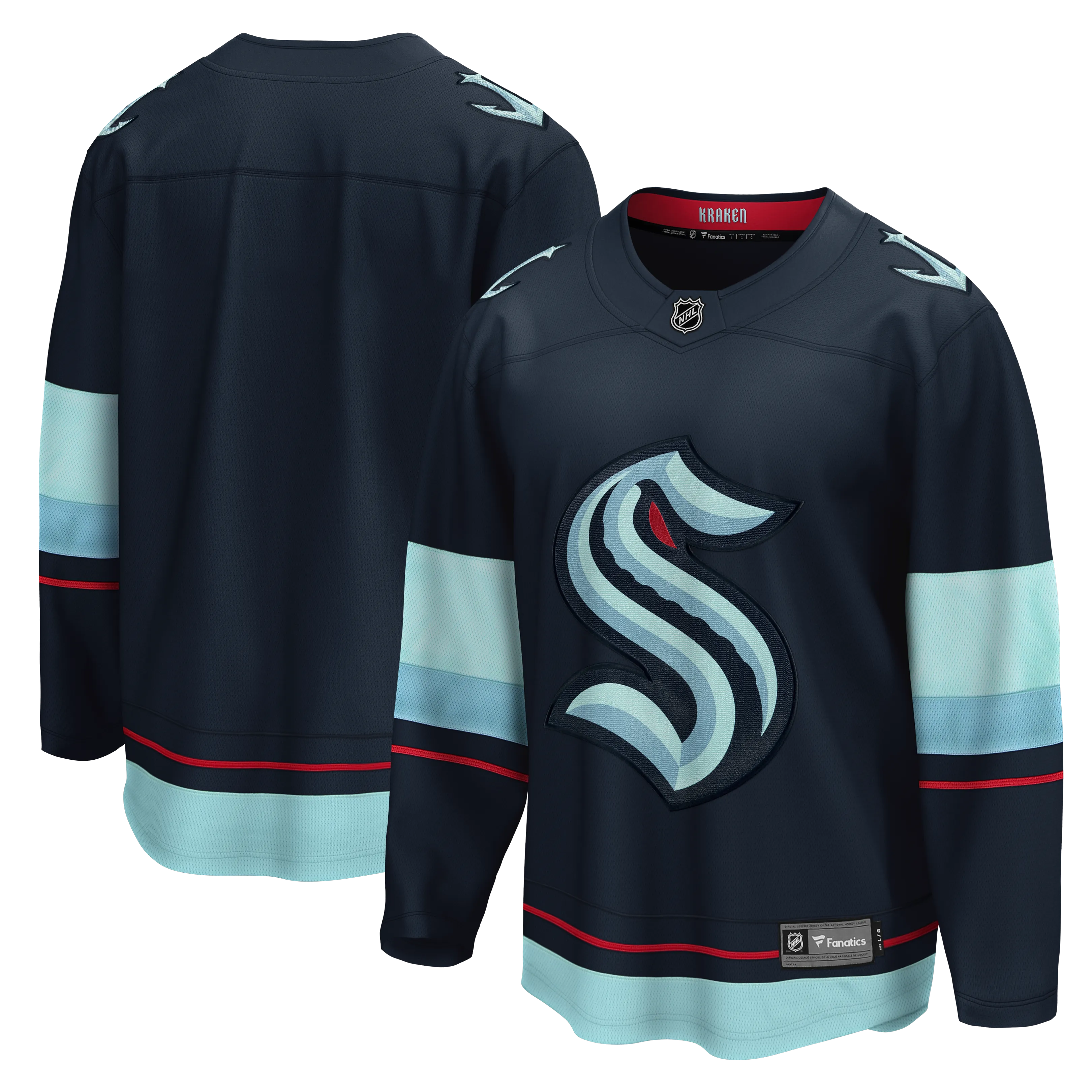 Seattle Kraken Home Breakaway Jersey - Blank