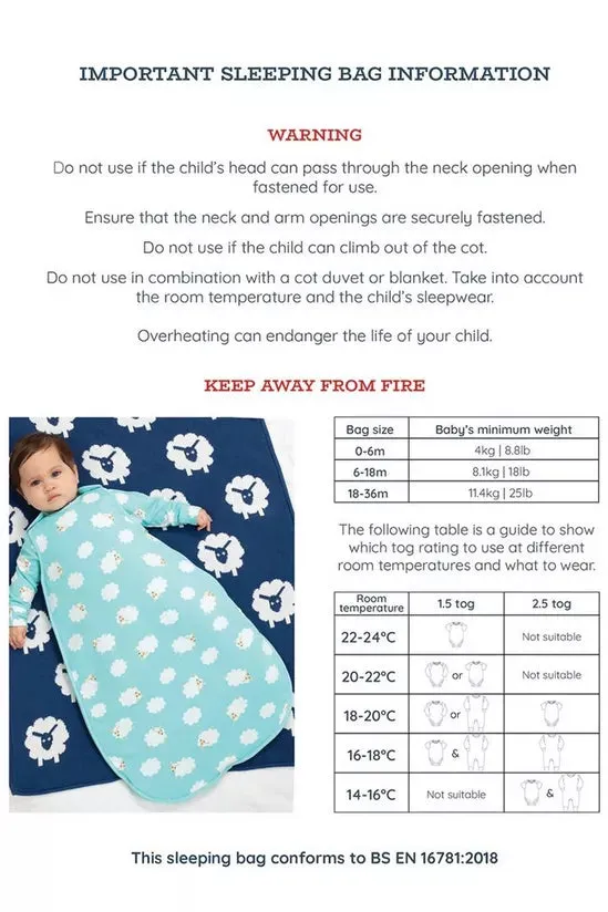 Sheepy Clouds Sleeping Bag