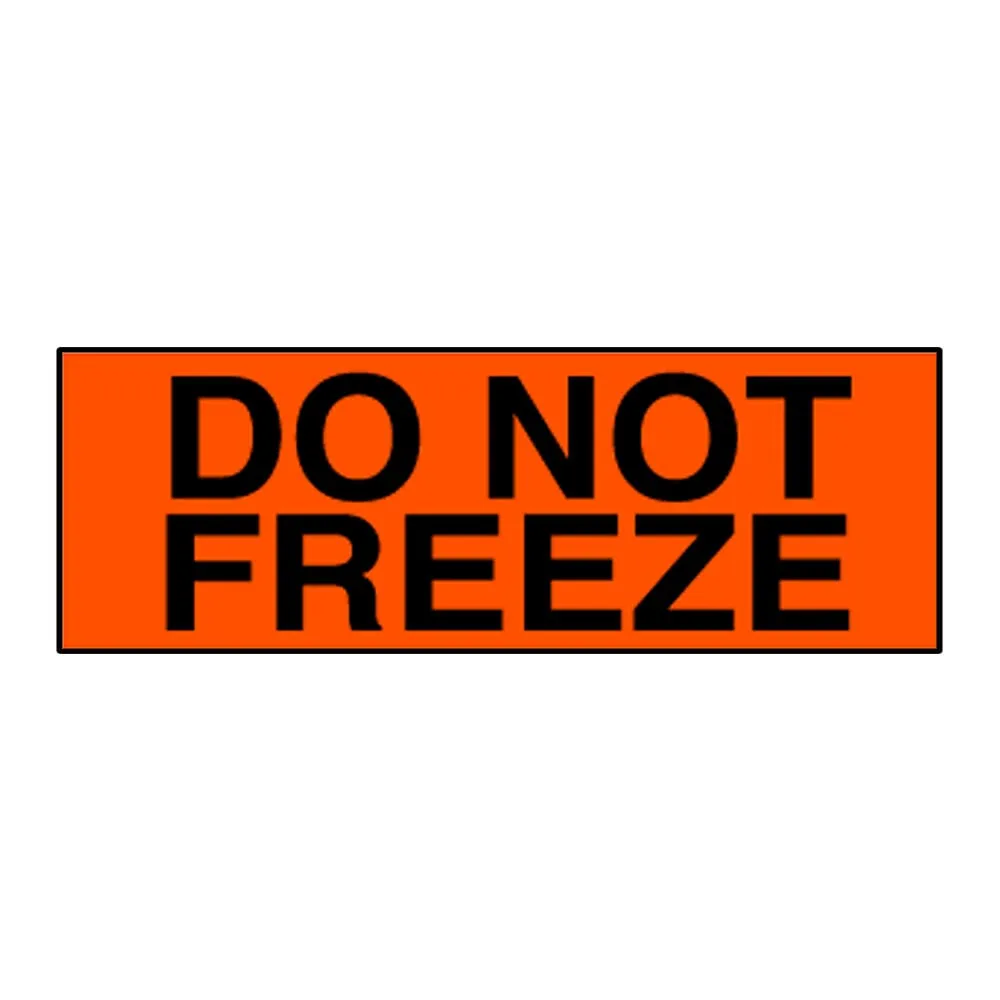 Shipping Labels - Do Not Freeze - 2" x 5" - 500 / Roll - 5-Pack