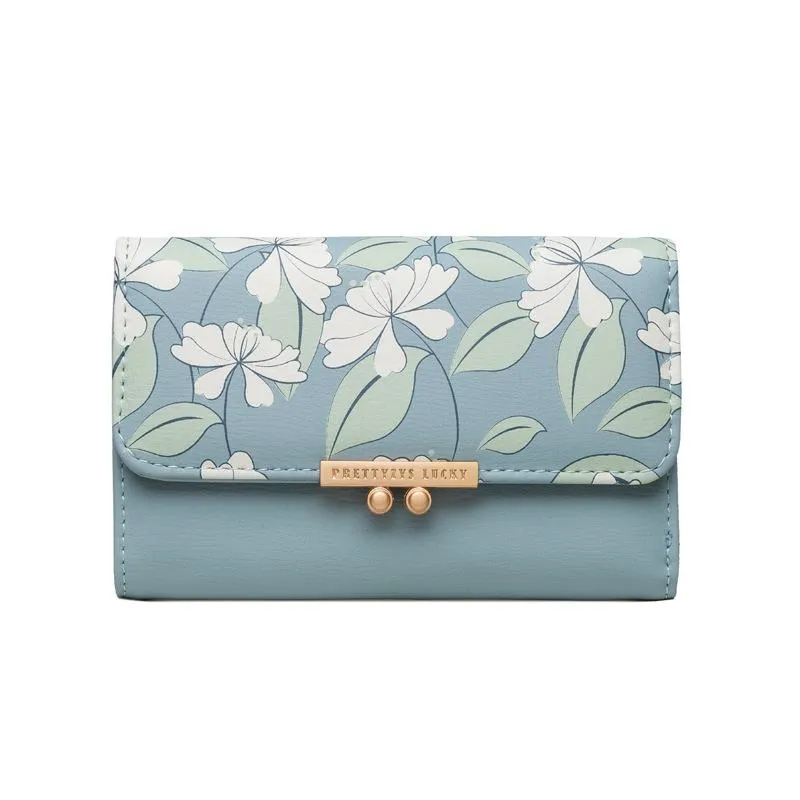 ﻿Short Tri-fold Printed Wallet