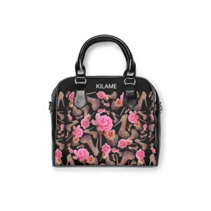 Shoulder Handbag 'Black Rose'