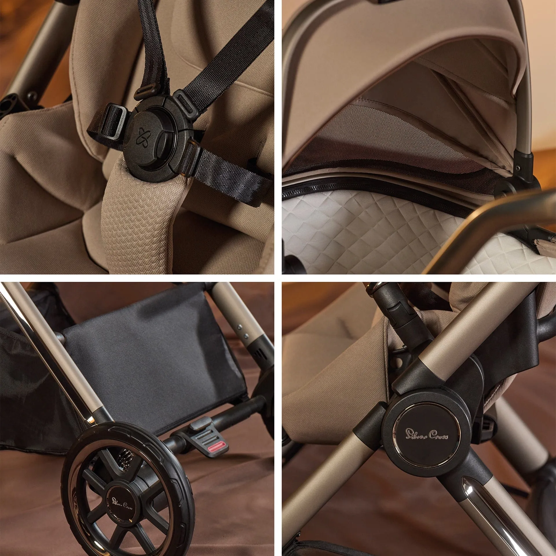 Silver Cross Reef 2 Special Edition Maxi-Cosi Travel System in Frappe