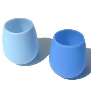 Sky   Sea Stemless Silicone Wine Glass Set