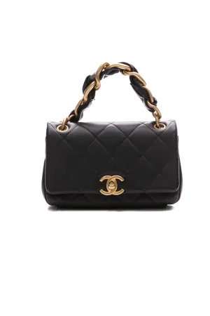 Small Entwined Chain Flap Bag