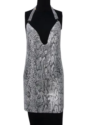 Snake Pattern Chain Mail Dress