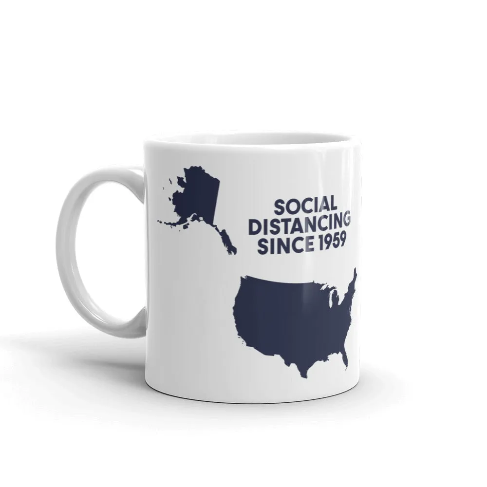 Social Distancing Map Mug