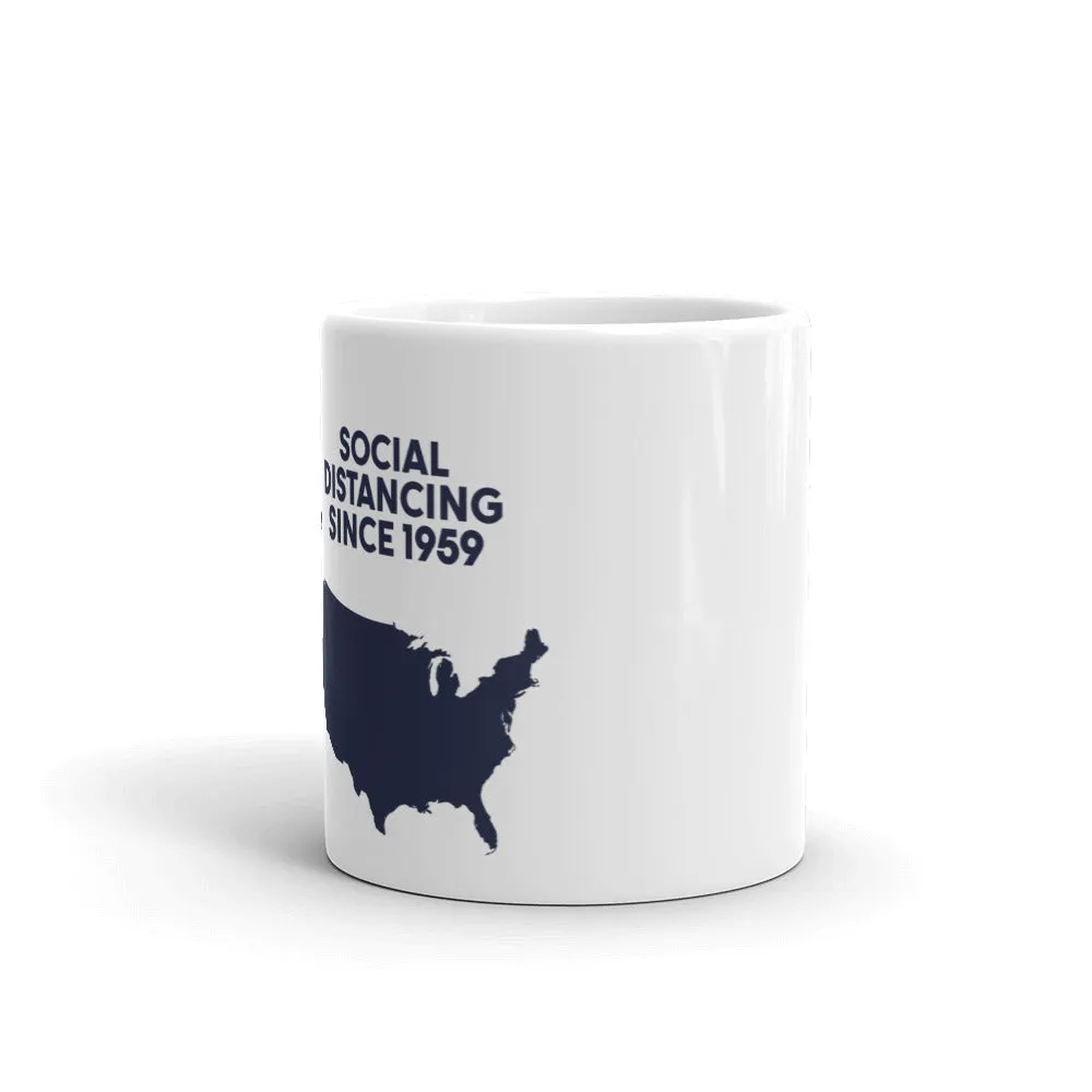 Social Distancing Map Mug