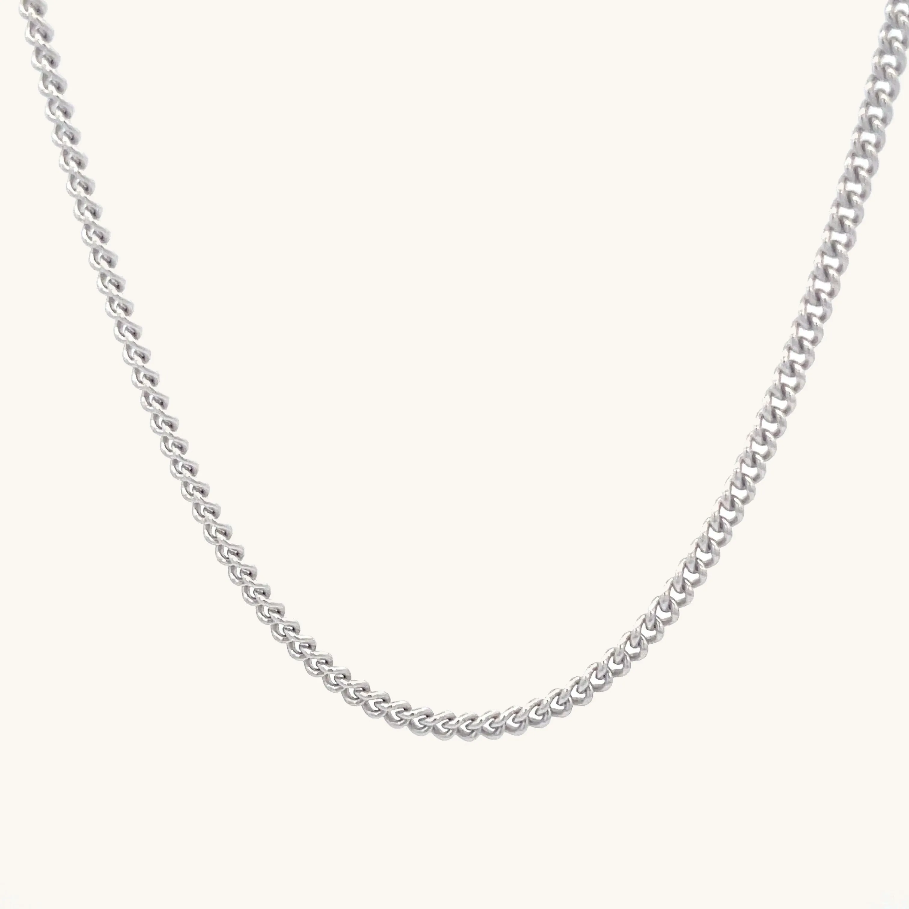 SOLID 925 STERLING SILVER 24" CABLE CHAIN