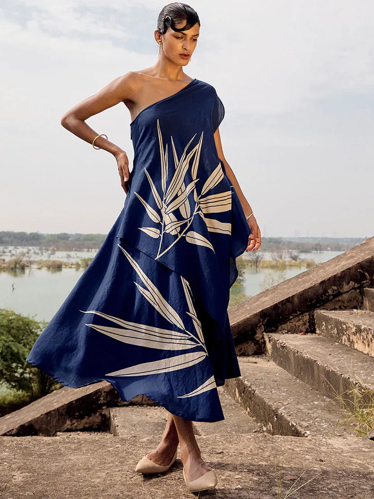 Spinetail One Shoulder Dress