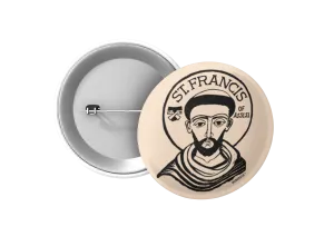 St Francis Of Assisi Button