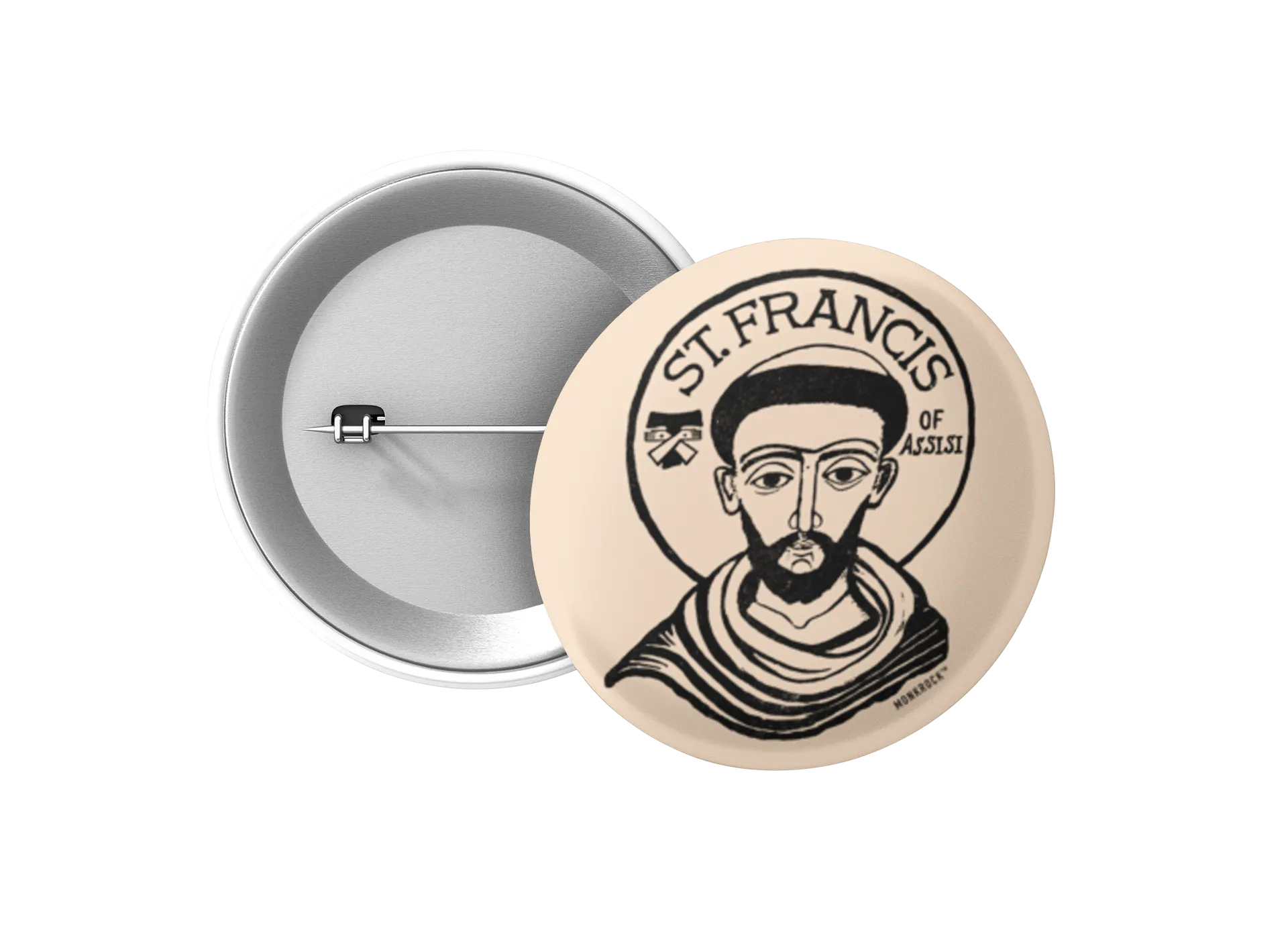 St Francis Of Assisi Button