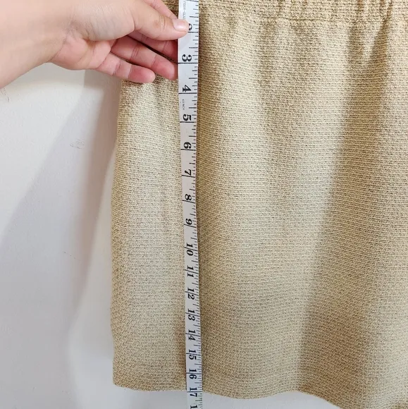 St. John Collection Wool Skirt Women Size 6 Sand Color Marie Gray