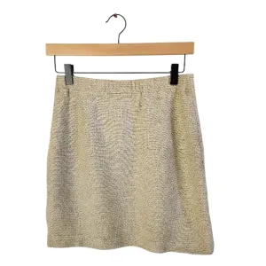 St. John Collection Wool Skirt Women Size 6 Sand Color Marie Gray