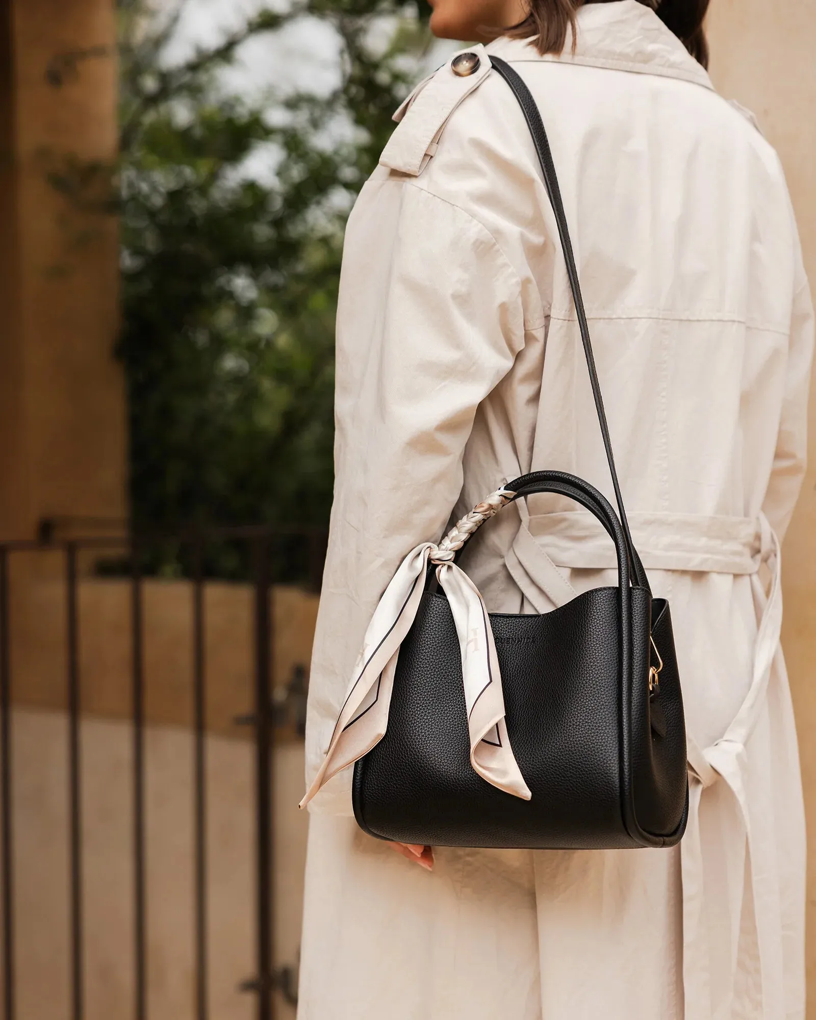 Steffie Mini Tote Bag - Black
